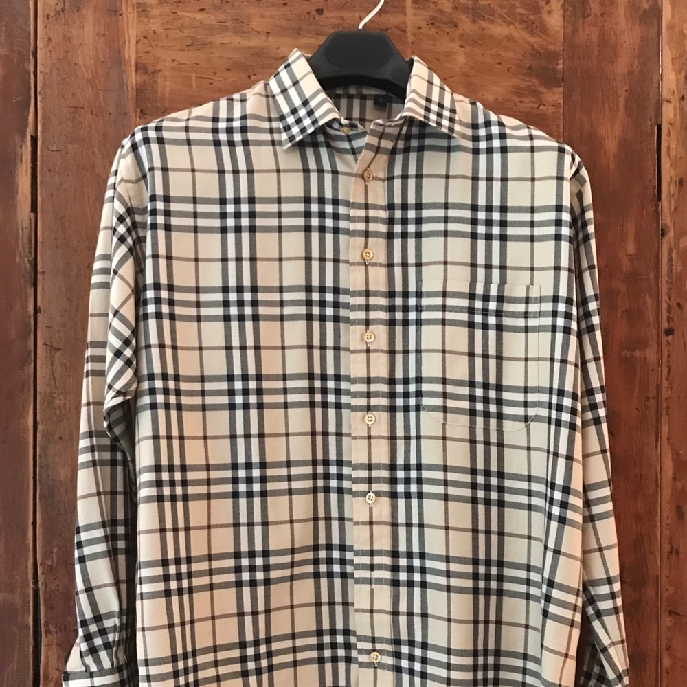 Burberry Signature Check Shirt, Men’s Large